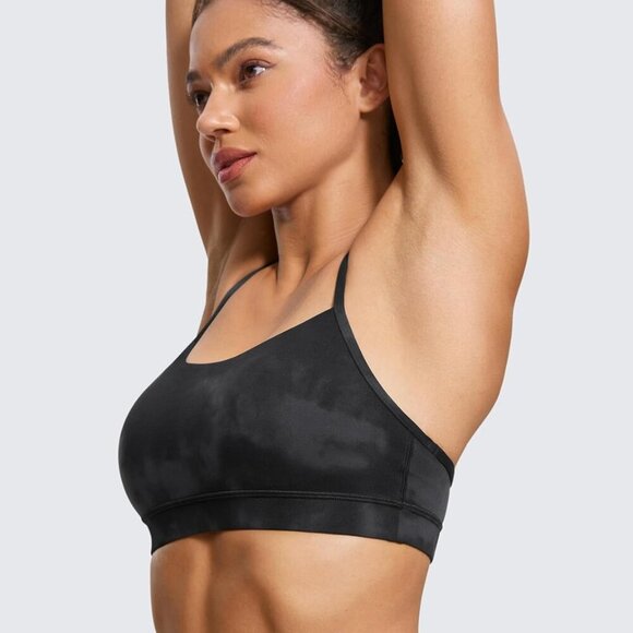 Butterluxe Womens Y Back Sports Bra - Padded Racerback Low Impact Spaghetti Thin - Picture 4 of 5